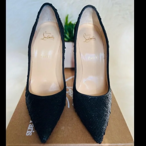🍾🥂SOLD🥳Christian Louboutin Sequin Heels - Picture 5 of 9